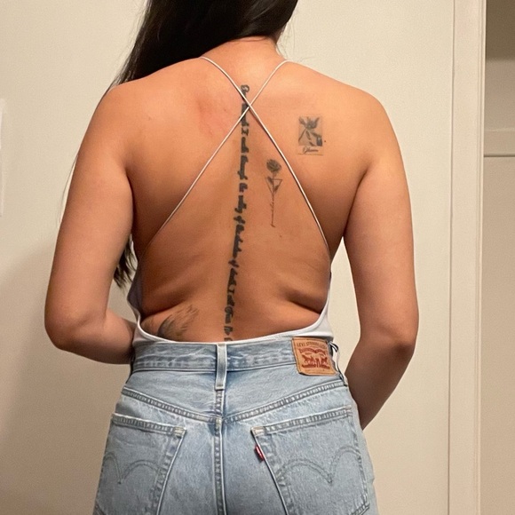 💙 Light Baby Blue Halter Bodysuit – Size Unknown 💙 - Picture 3 of 9